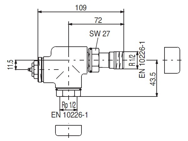 Oventrop  "E" ,  1/2 art 1163252
